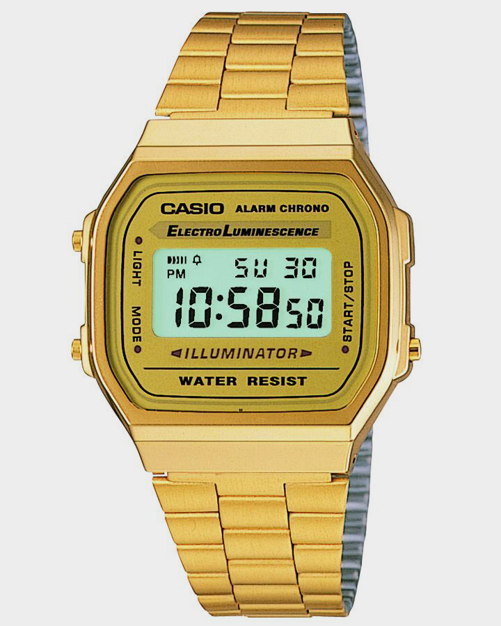 Casio Gents Digital Watch Gold
