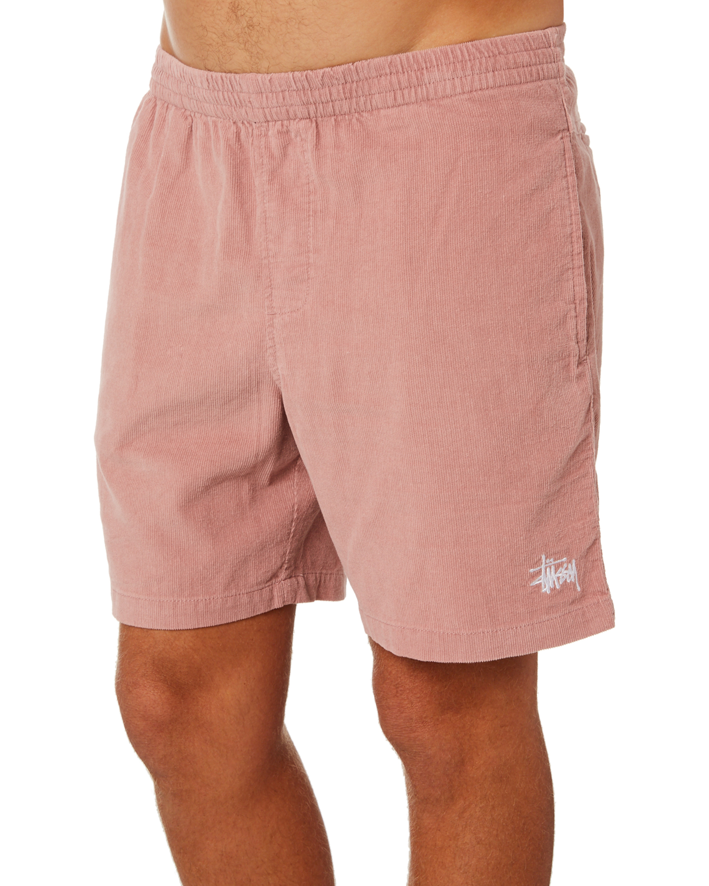New Stussy Men's Basic Cord Mens Short Cotton Soft Corduroy Pink | eBay