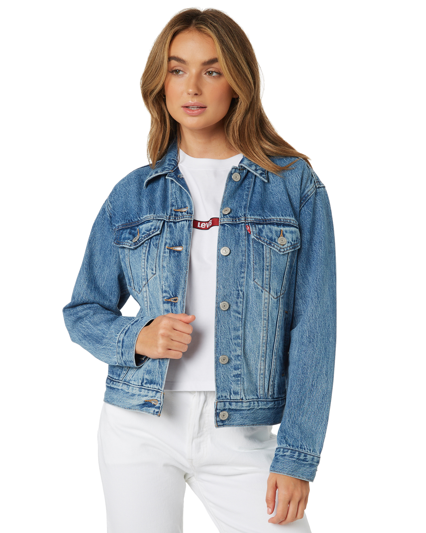 levi's ex boyfriend trucker jacket soft as butter