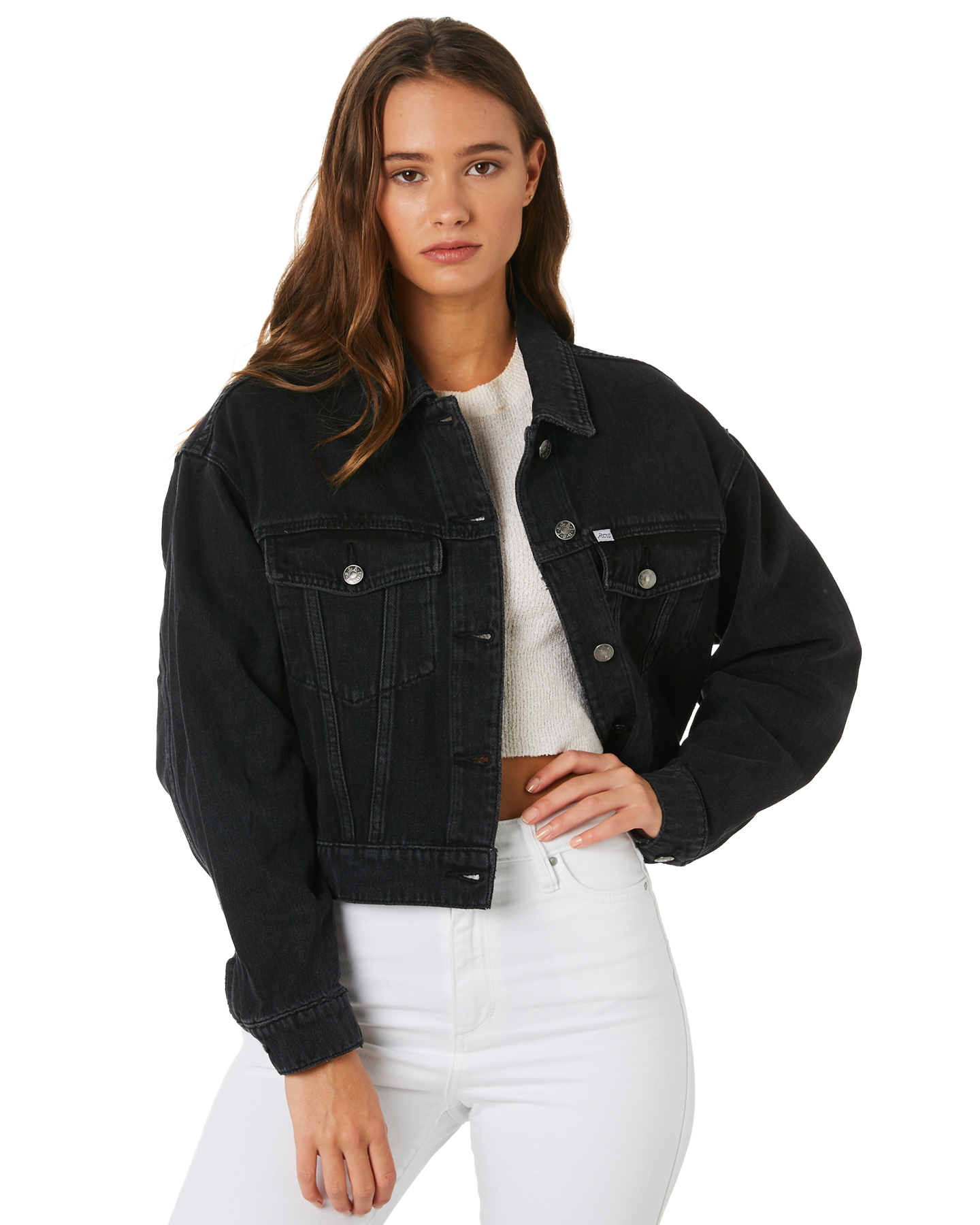 riders by lee indigo women's stretch denim jacket