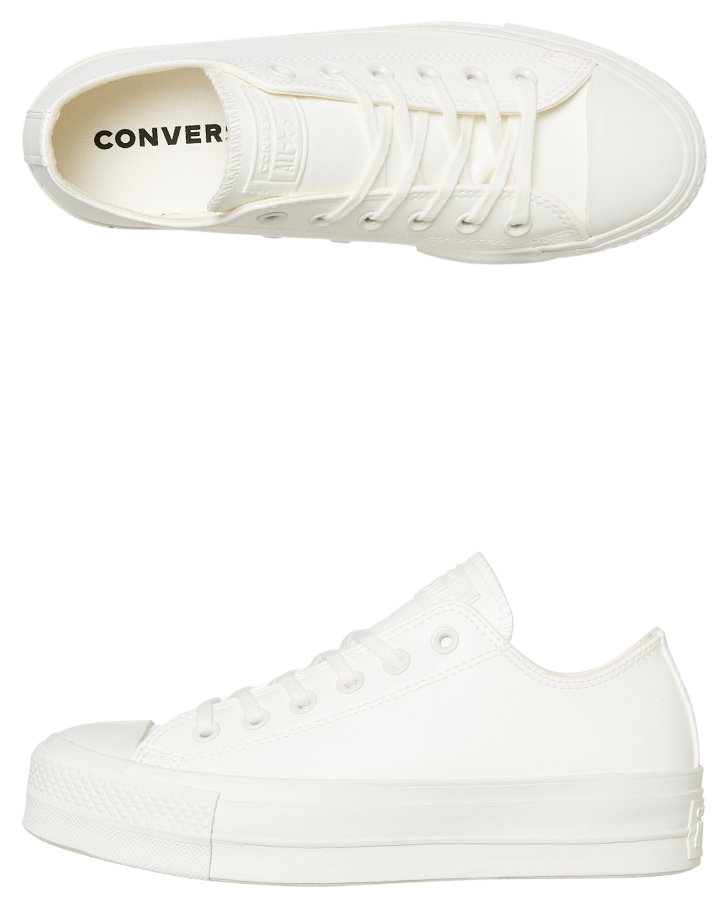 converse chuck platform vintage white