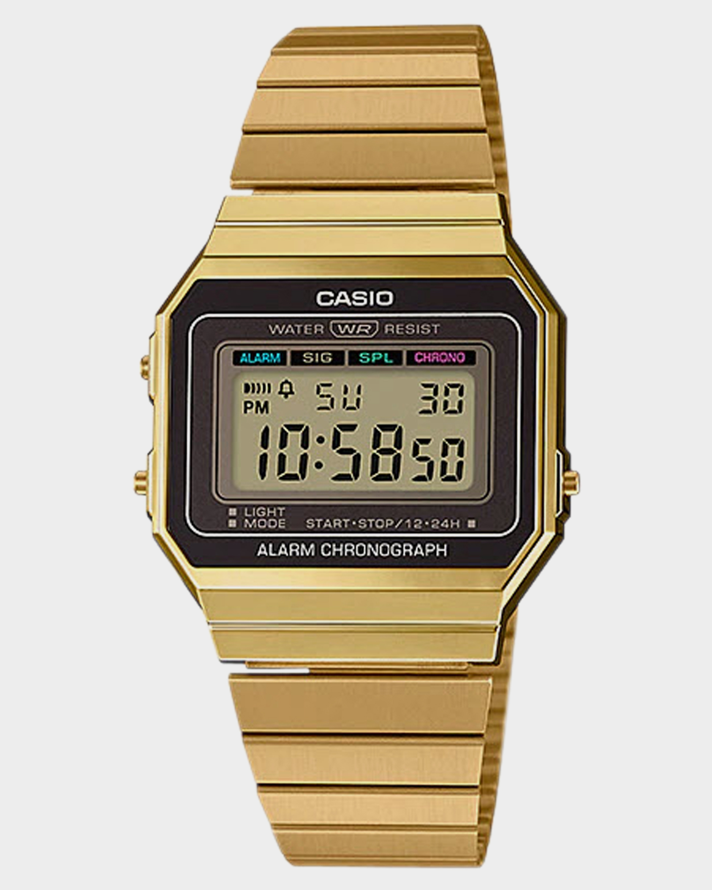 Casio Super Slim A700 Watch Gold