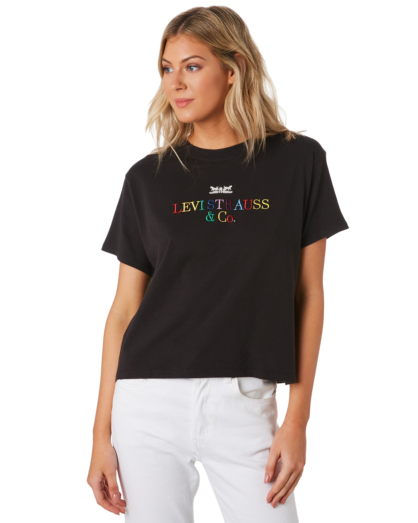 levi's graphic varsity tee