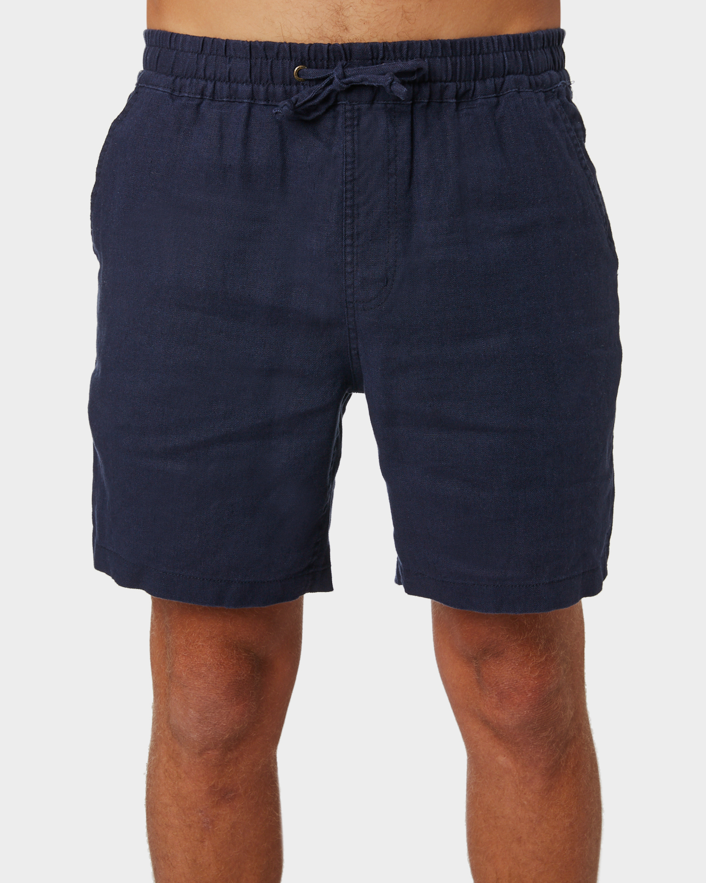 Academy Brand Riviera Mens Linen Short Navy Navy