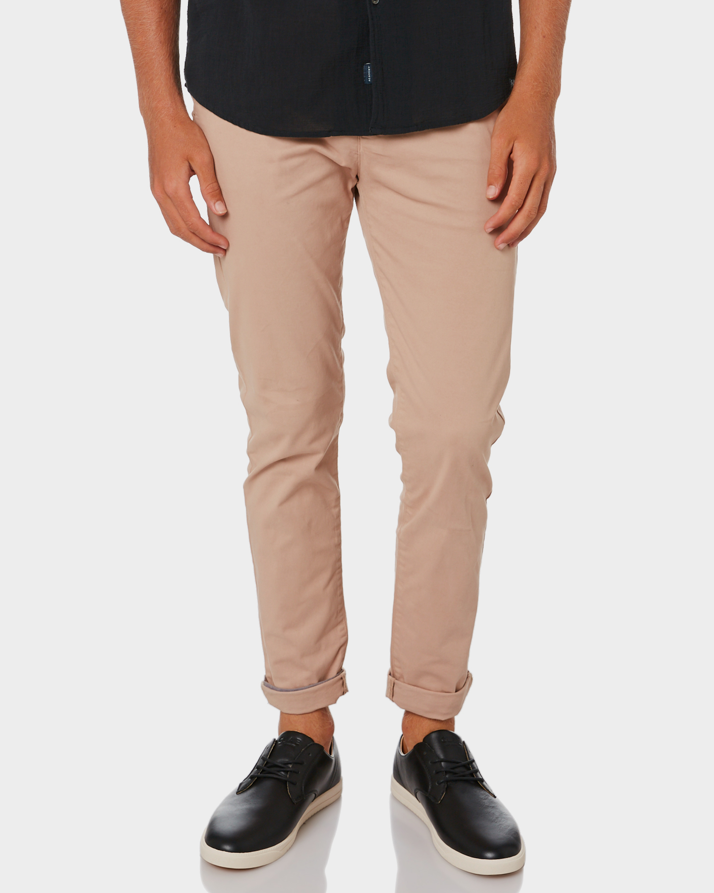 Academy Brand Skinny Stretch Mens Chino Pant Sesame Sesame