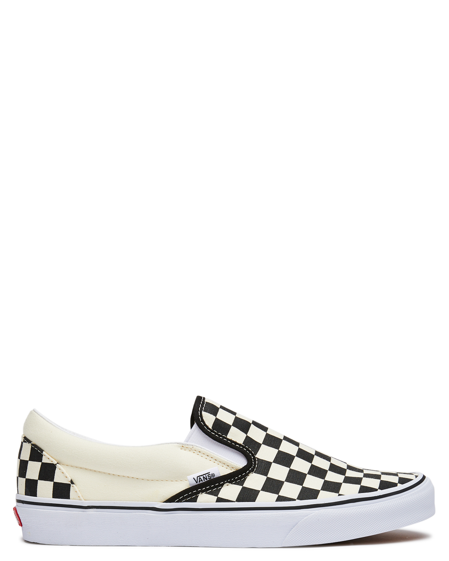 Vans Mens Classic Slip On Shoe Black White Checker