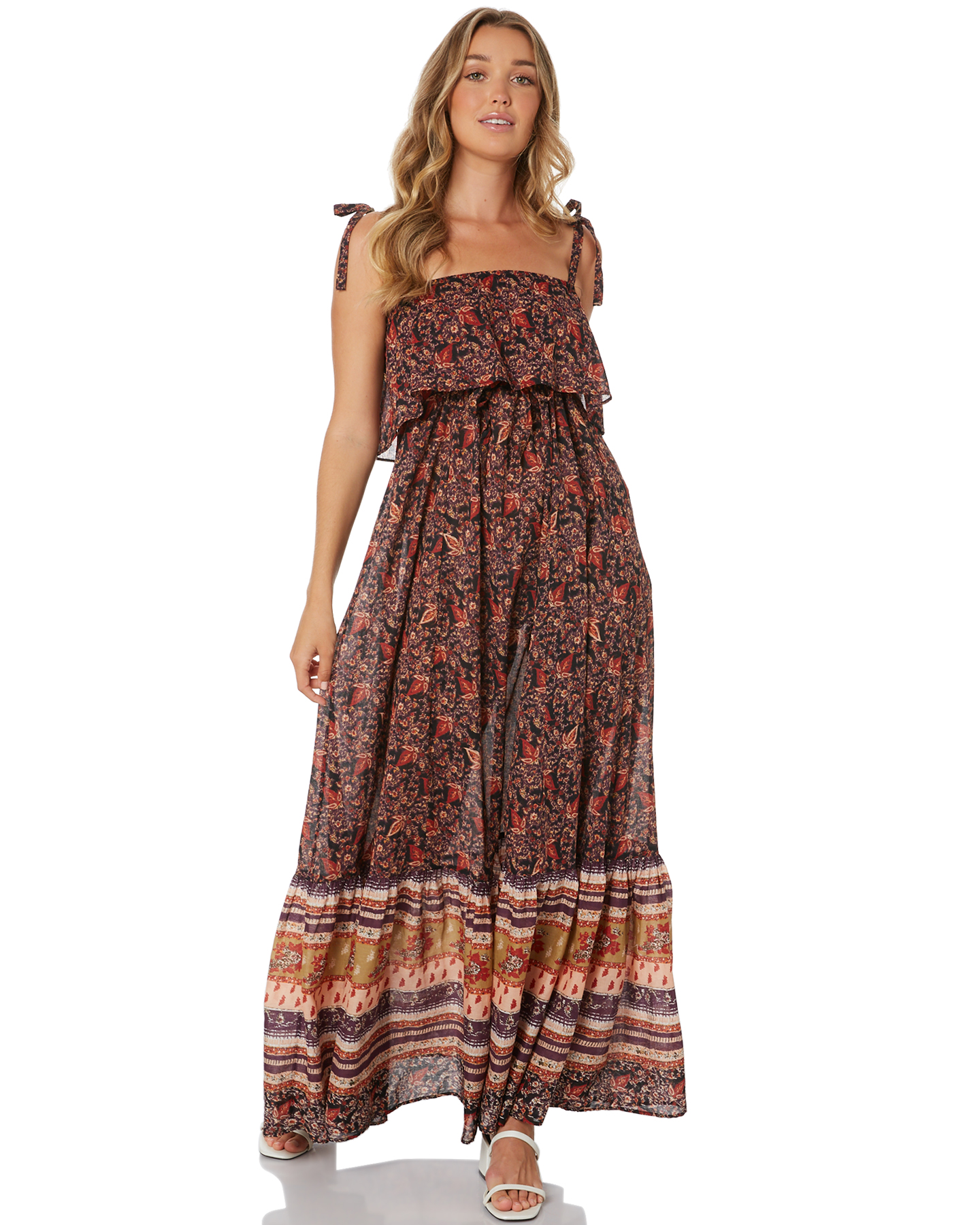 tangier babydoll midi dress