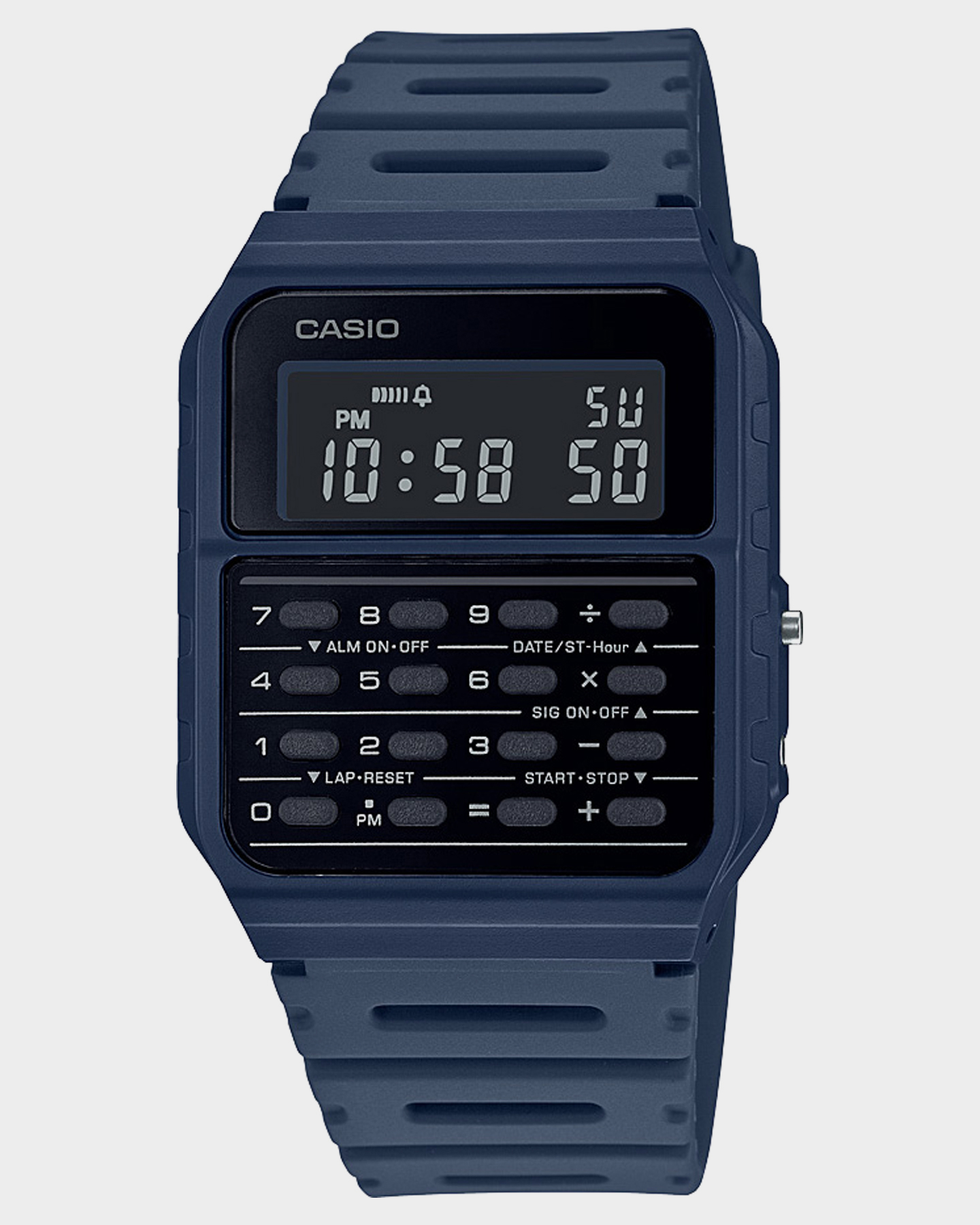 Casio Vintage Manish Calculator Watch Blue