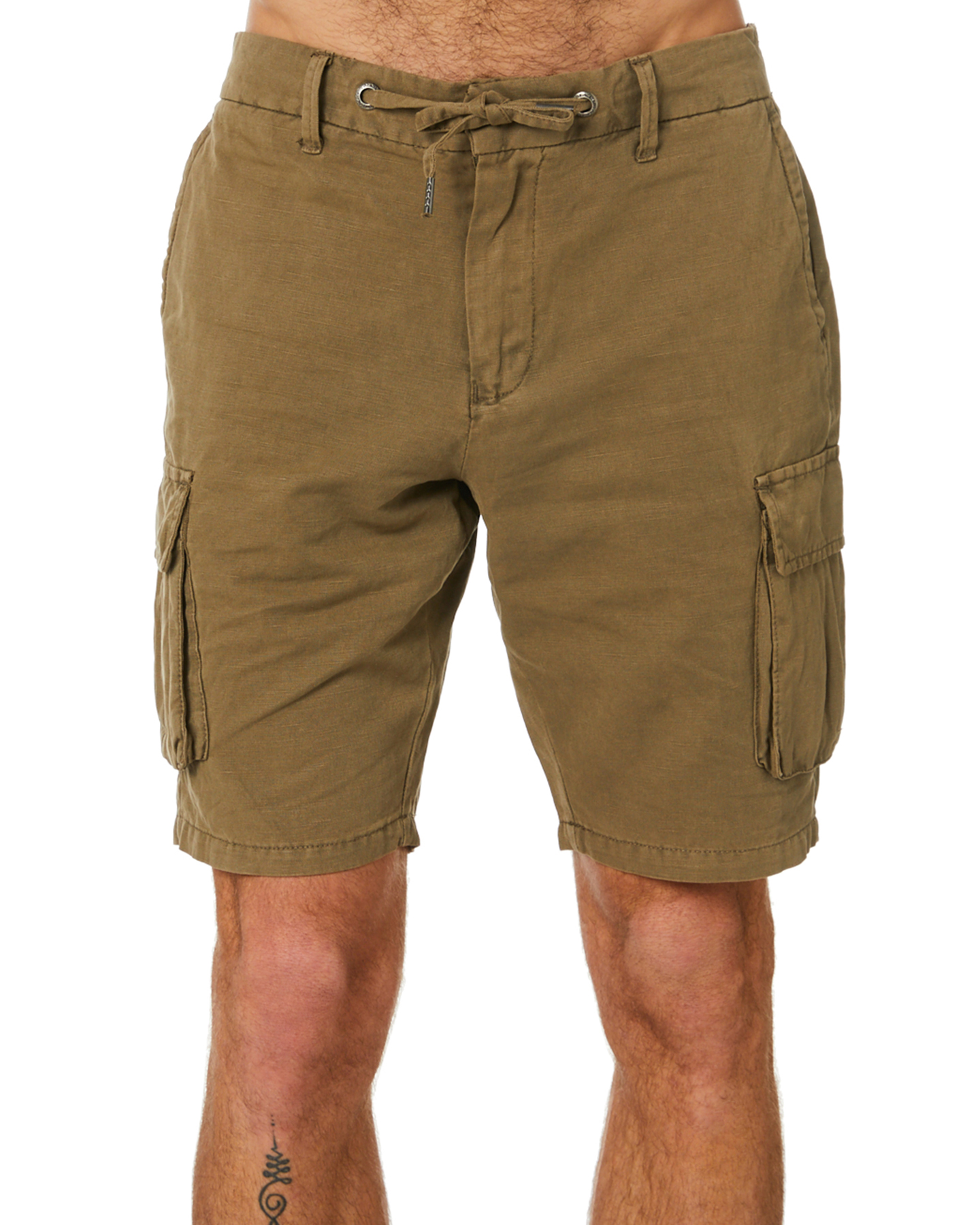 fitted khaki shorts