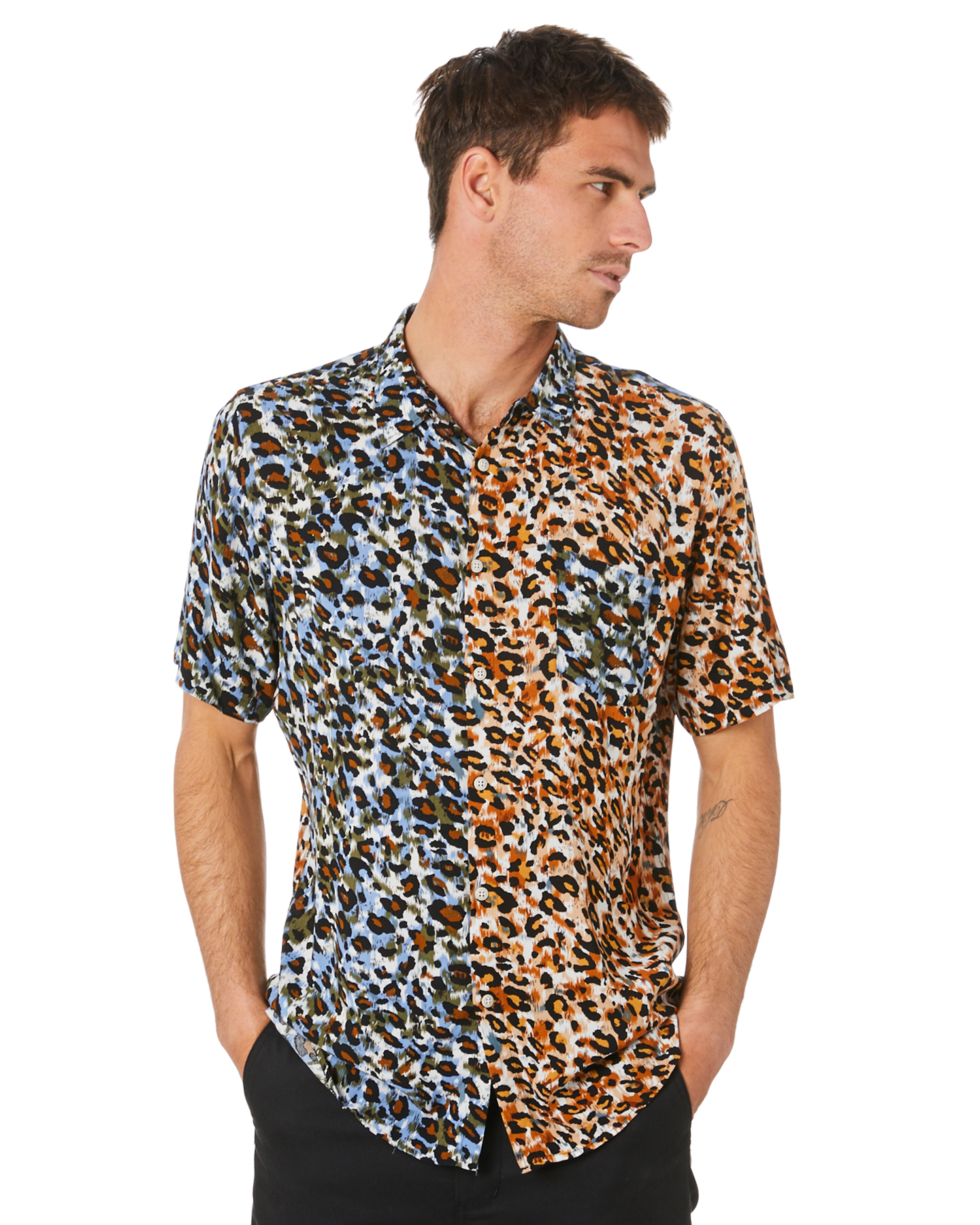 Barney Cools Holiday Mens Ss Shirt Animalistic