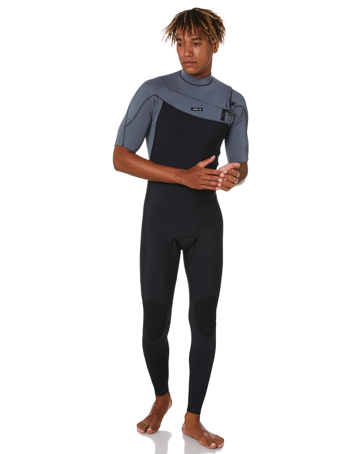 Adelio Connor Deluxe 2X2Mm Cz Ss Steamer Charcoal Charcoal