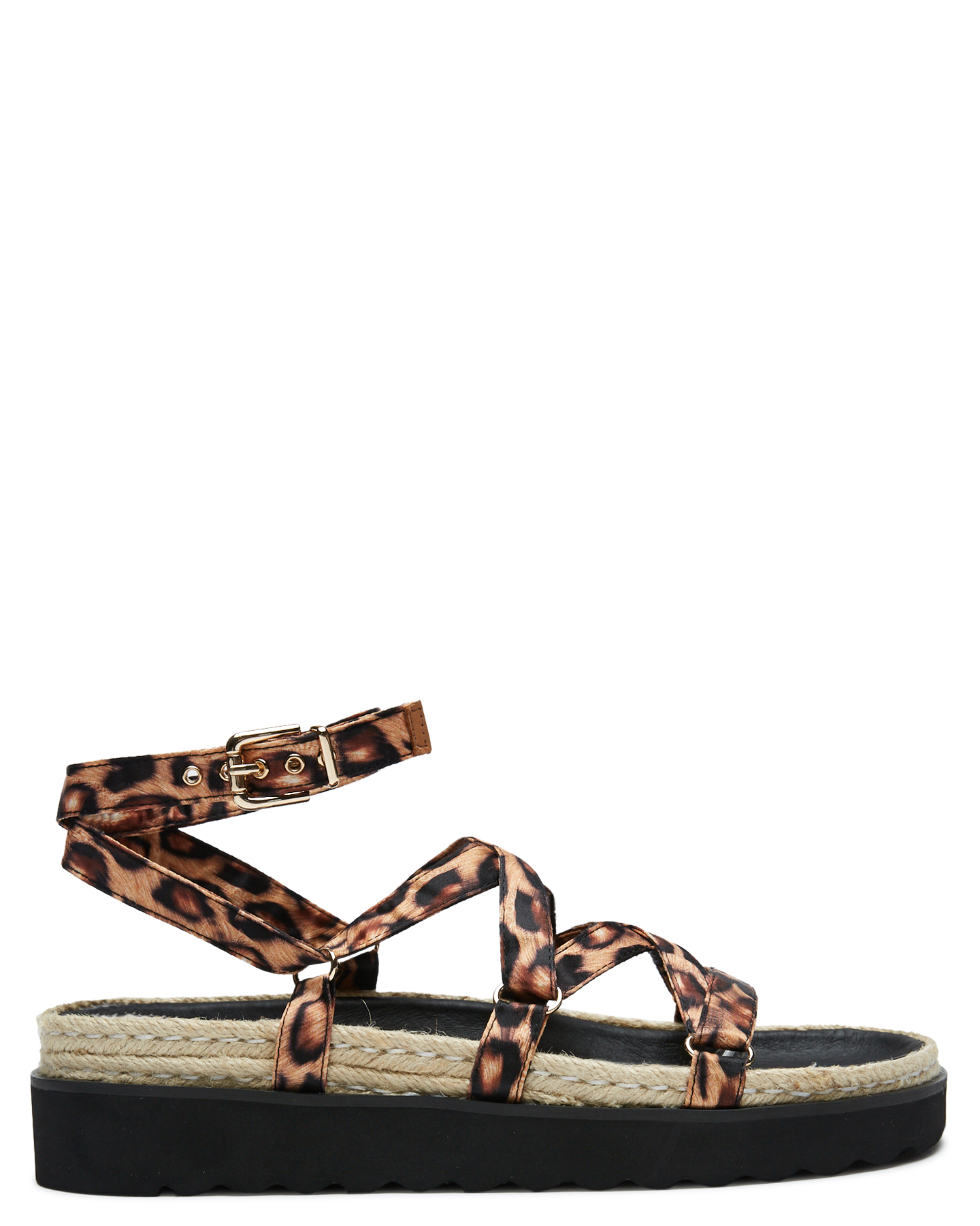 Caverley Chase Sandal Leopard Satin Leopard Satin