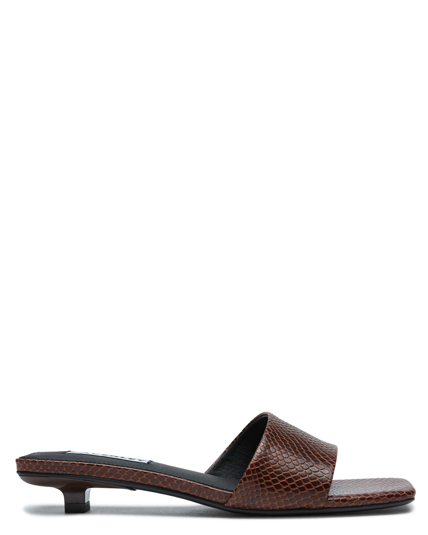 Caverley Felicity Mule Chocolate Snake Chocolate Snake