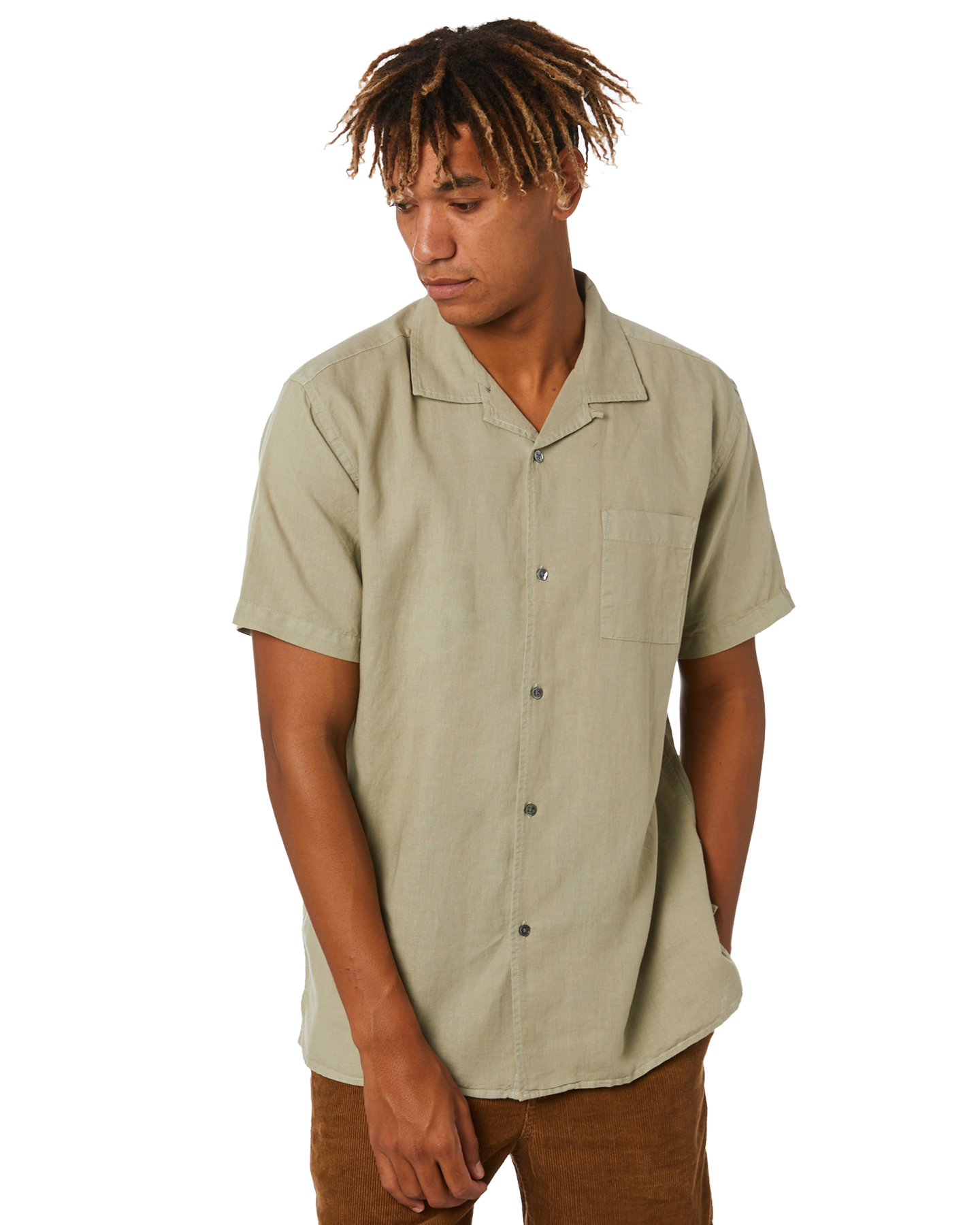 Academy Brand Marshal Mens Shirt Sage Sage