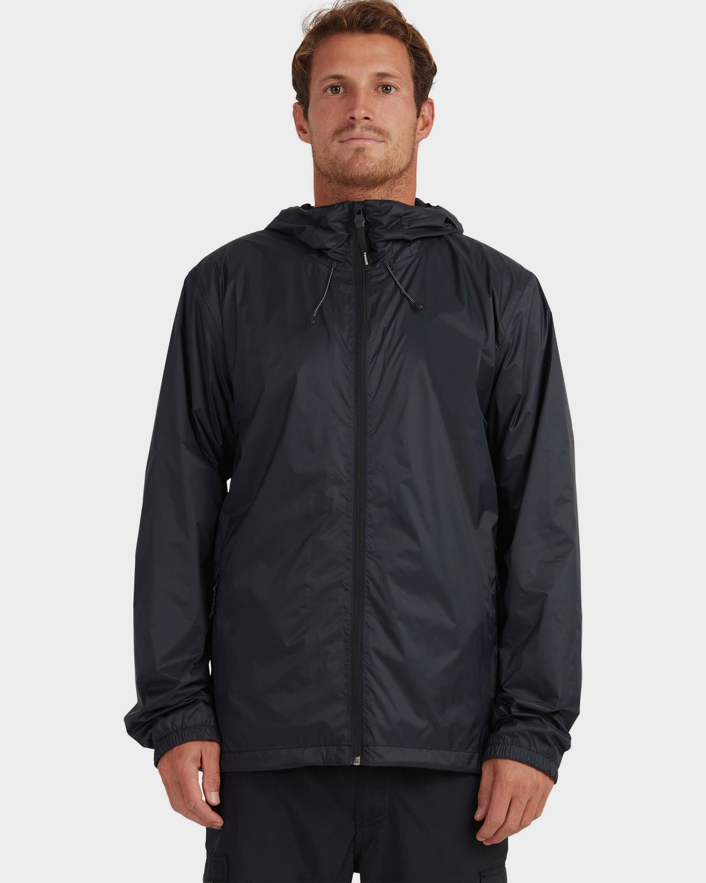 Quiksilver Mens Watermans Waterwind Waterproof Rain Jacket - Black