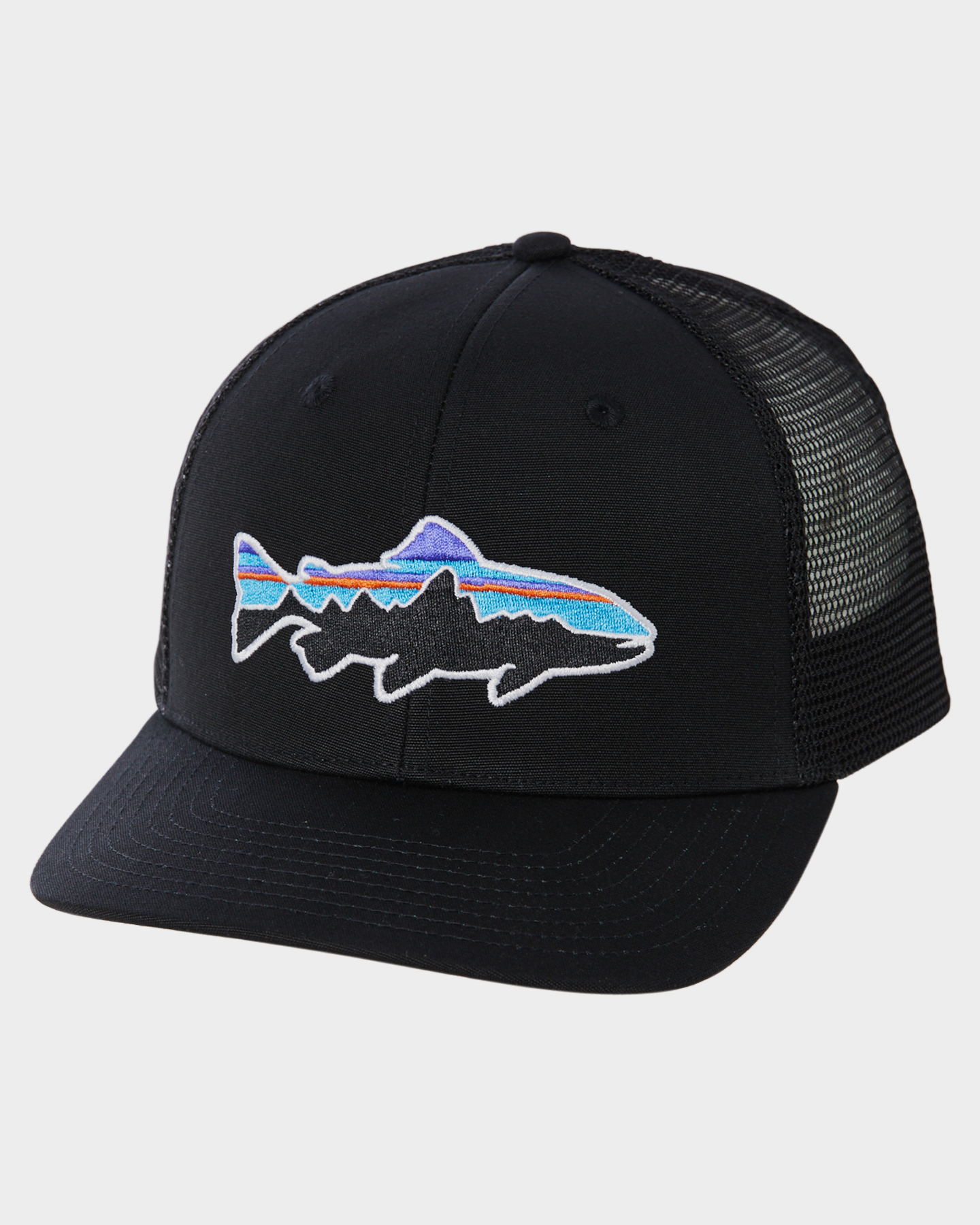Patagonia Fitz Roy Trout Trucker Hat - Black
