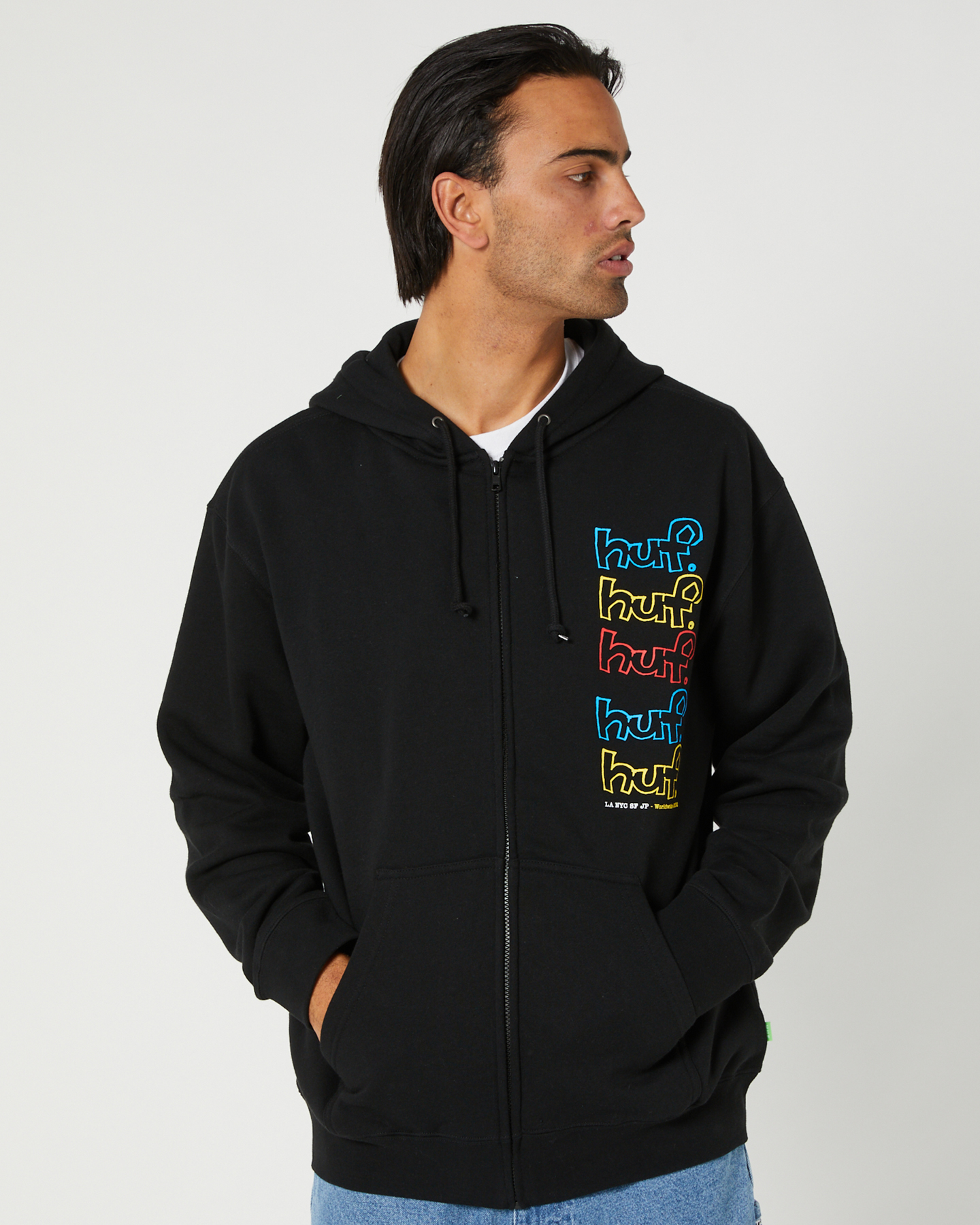 Black huf cheap hoodie