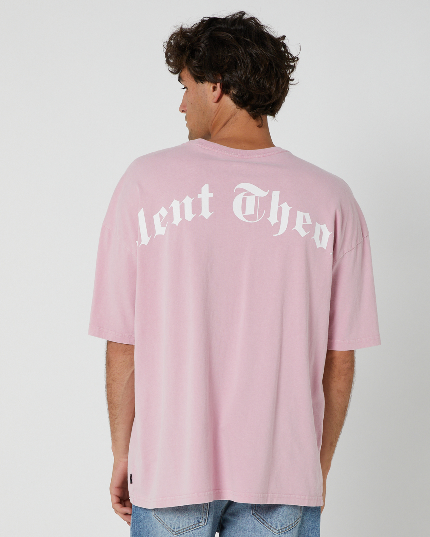 Silent Theory Machine Mens Ss Tee - Pink | SurfStitch