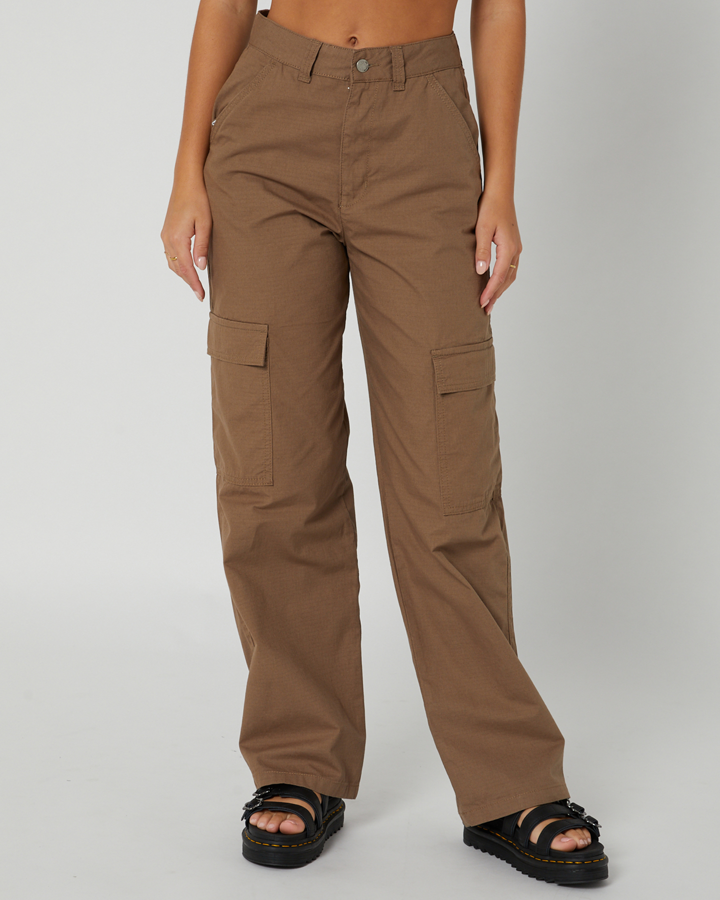 Dr Denim Donna cargo pants in brown