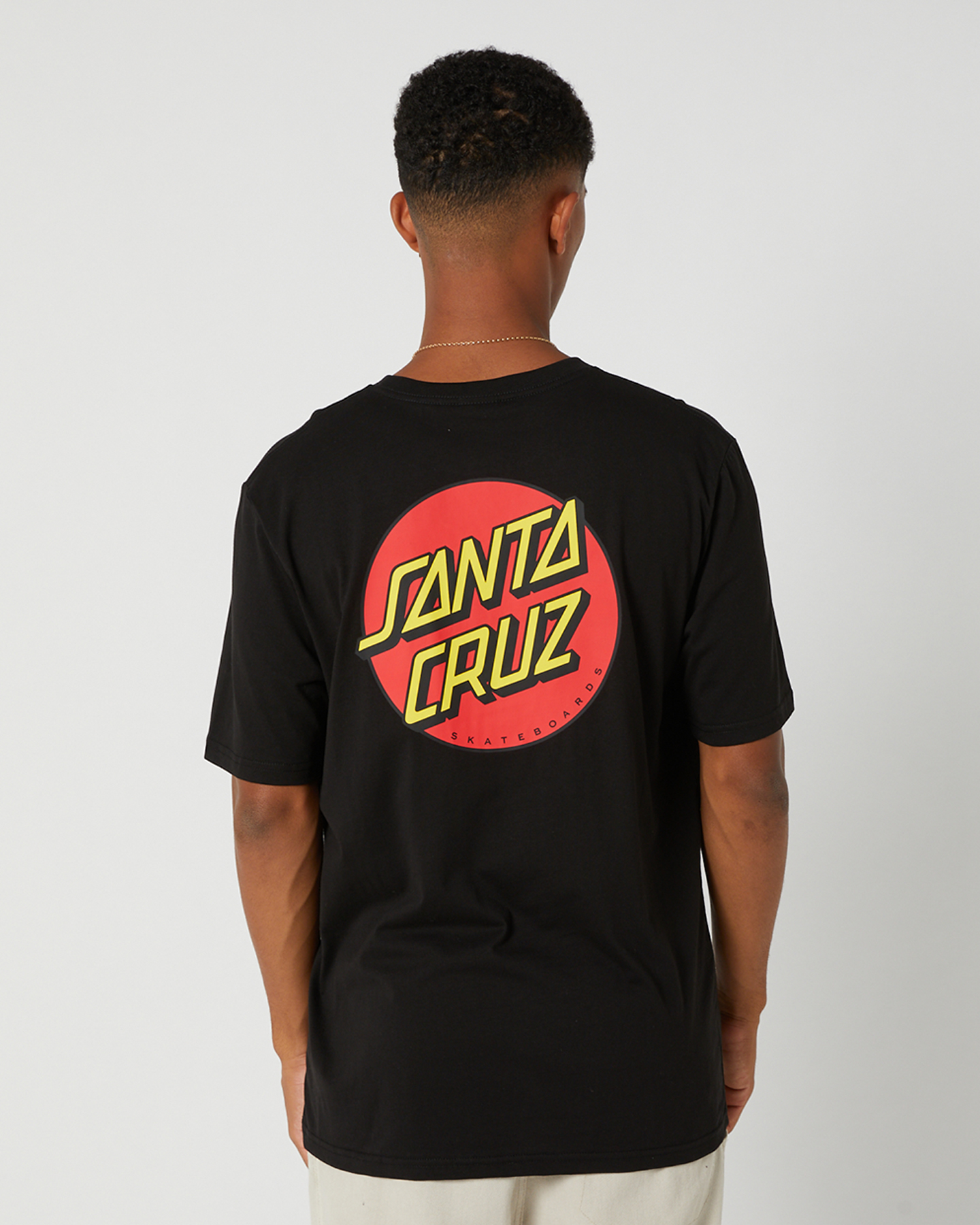 Santa Cruz Classic Dot Chest Ss Tee Black SurfStitch