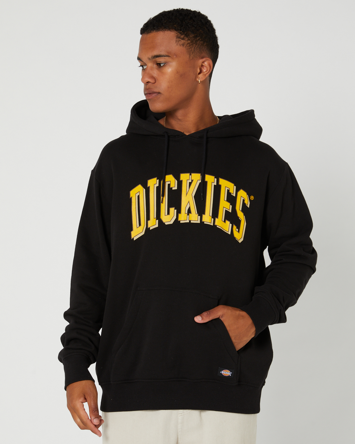 Dickies Men's Gridley Hooded Sweatshirt in Black