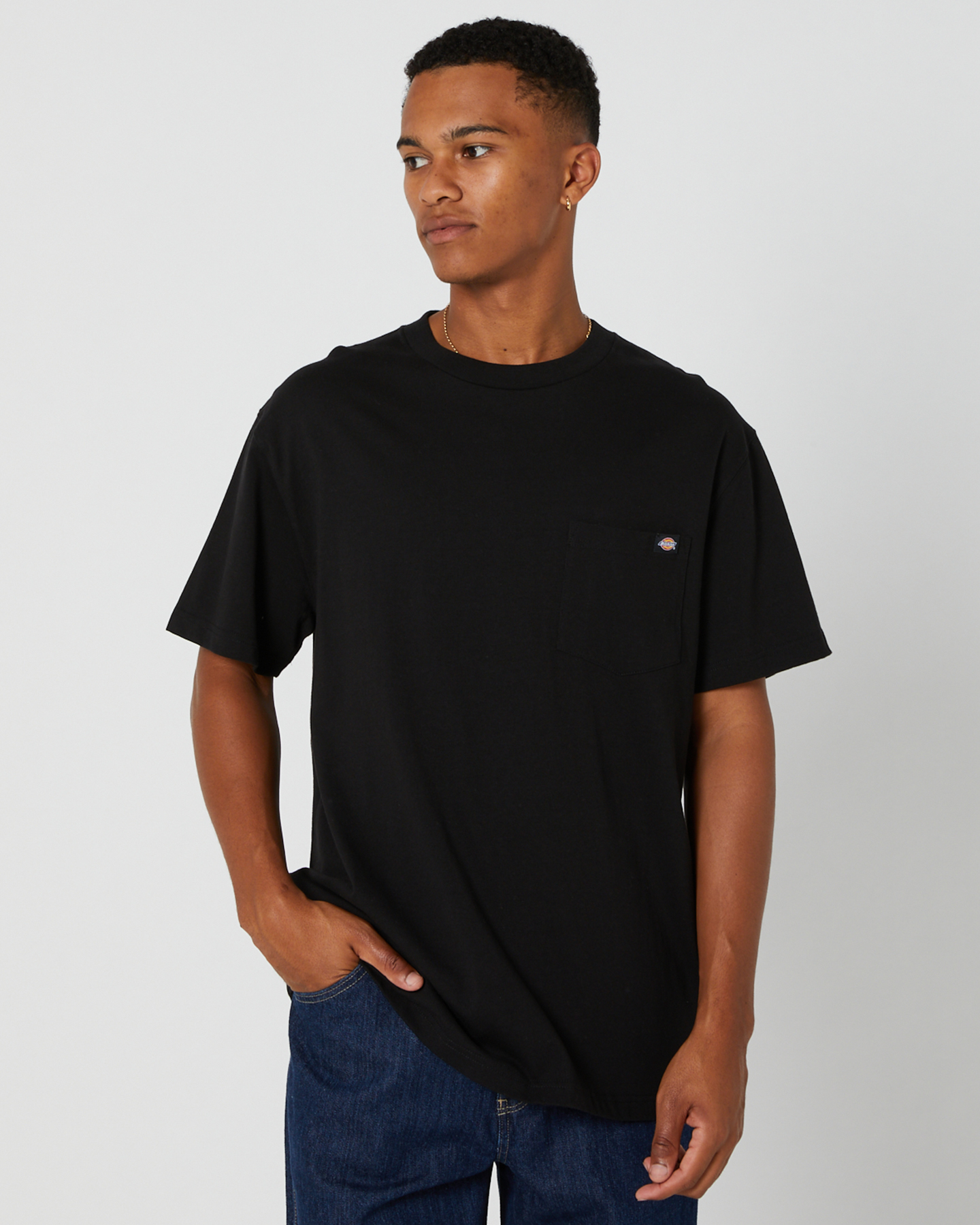 mens black pocket tees