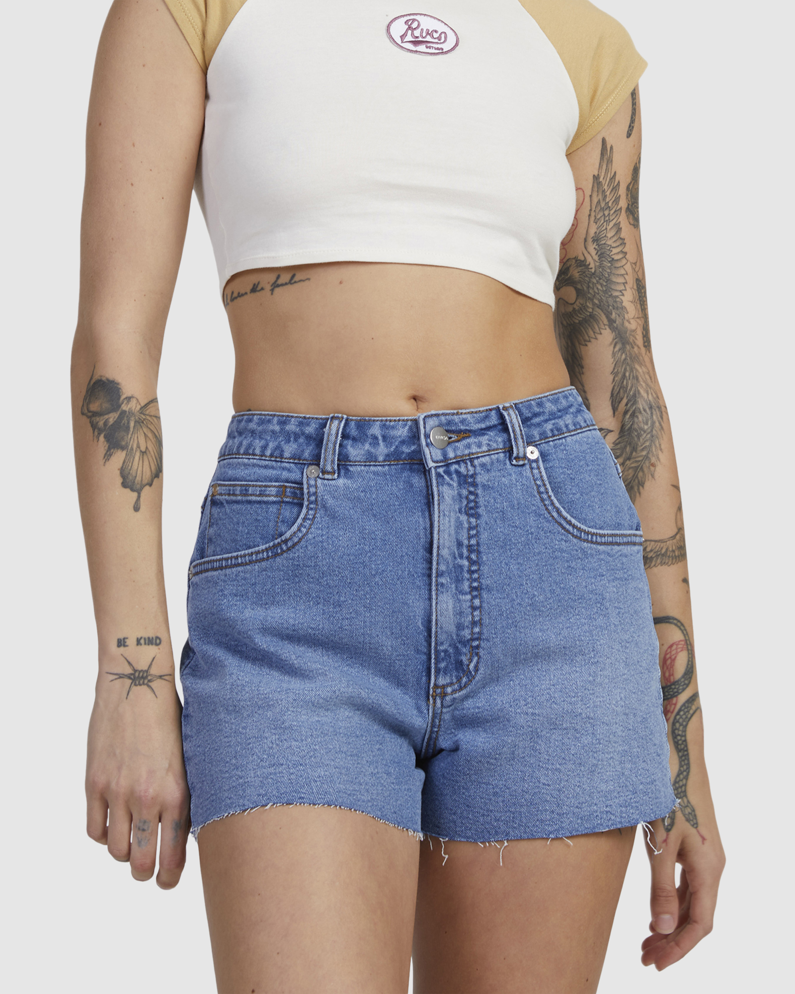 Rvca denim sale shorts