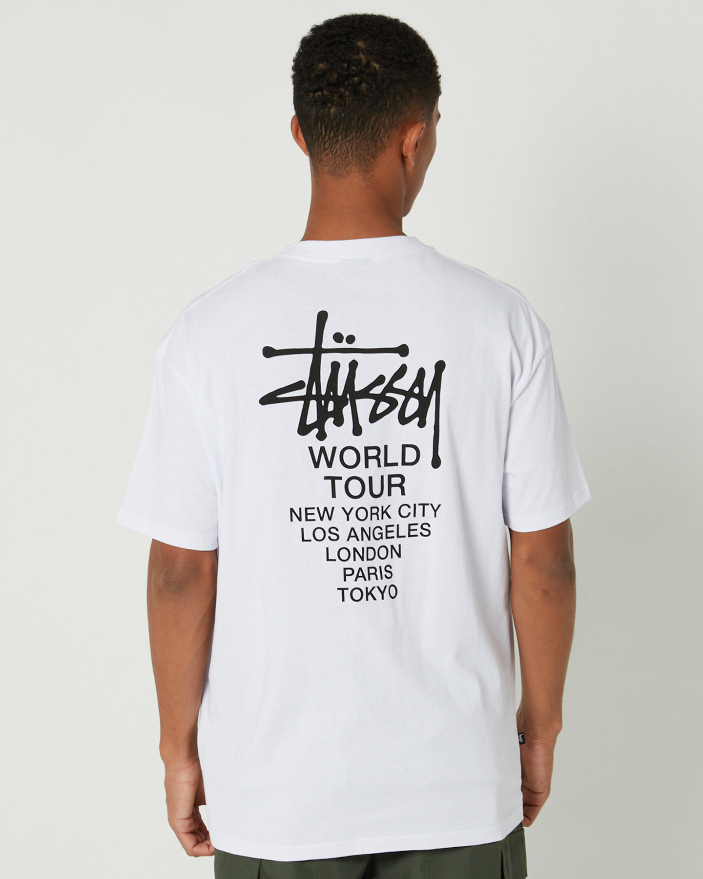 Stussy Solid World Tour Lcb Ss Tee - White | SurfStitch