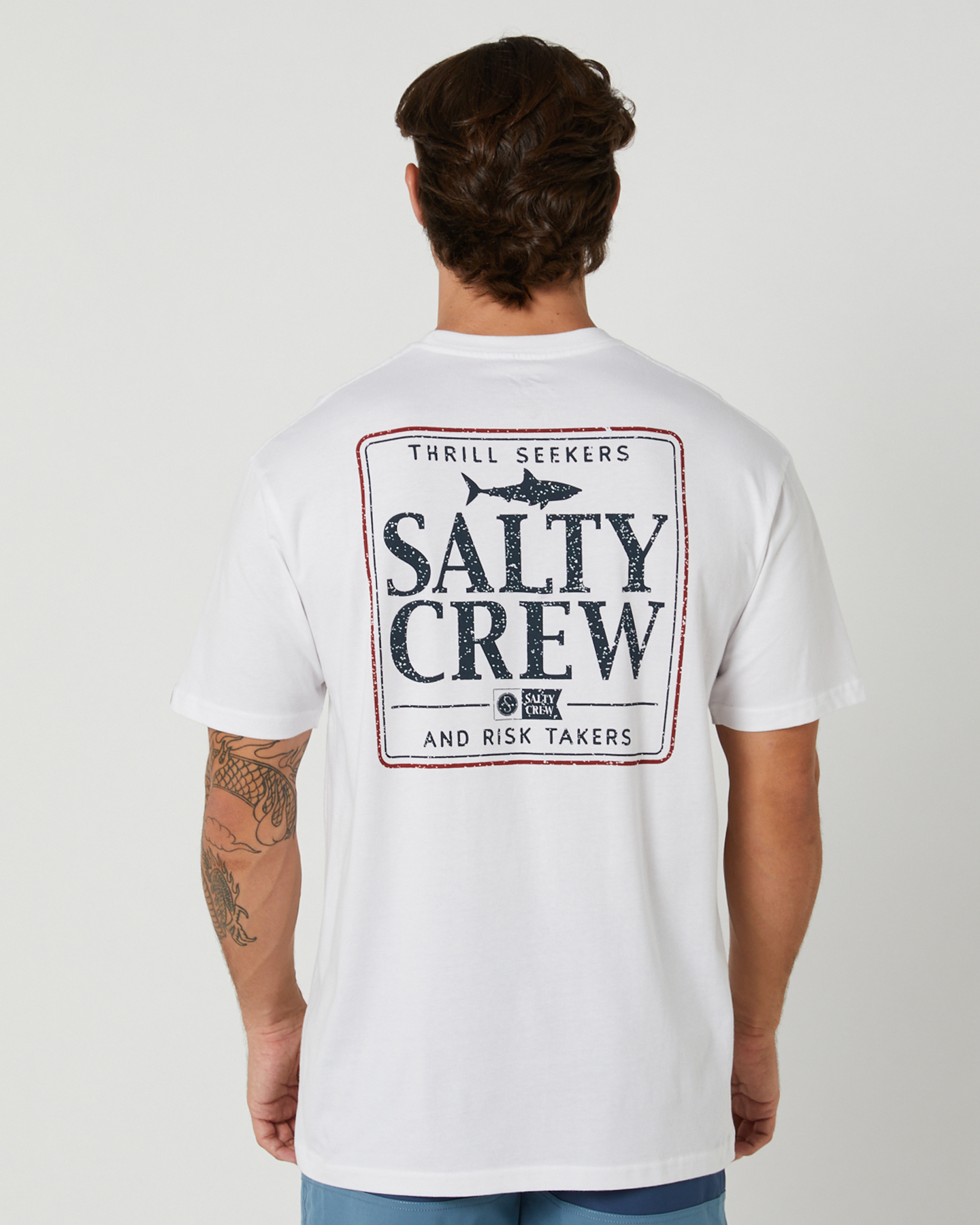 Salty Crew Blue Crabber Long Sleeve Sunshirt Navy MD