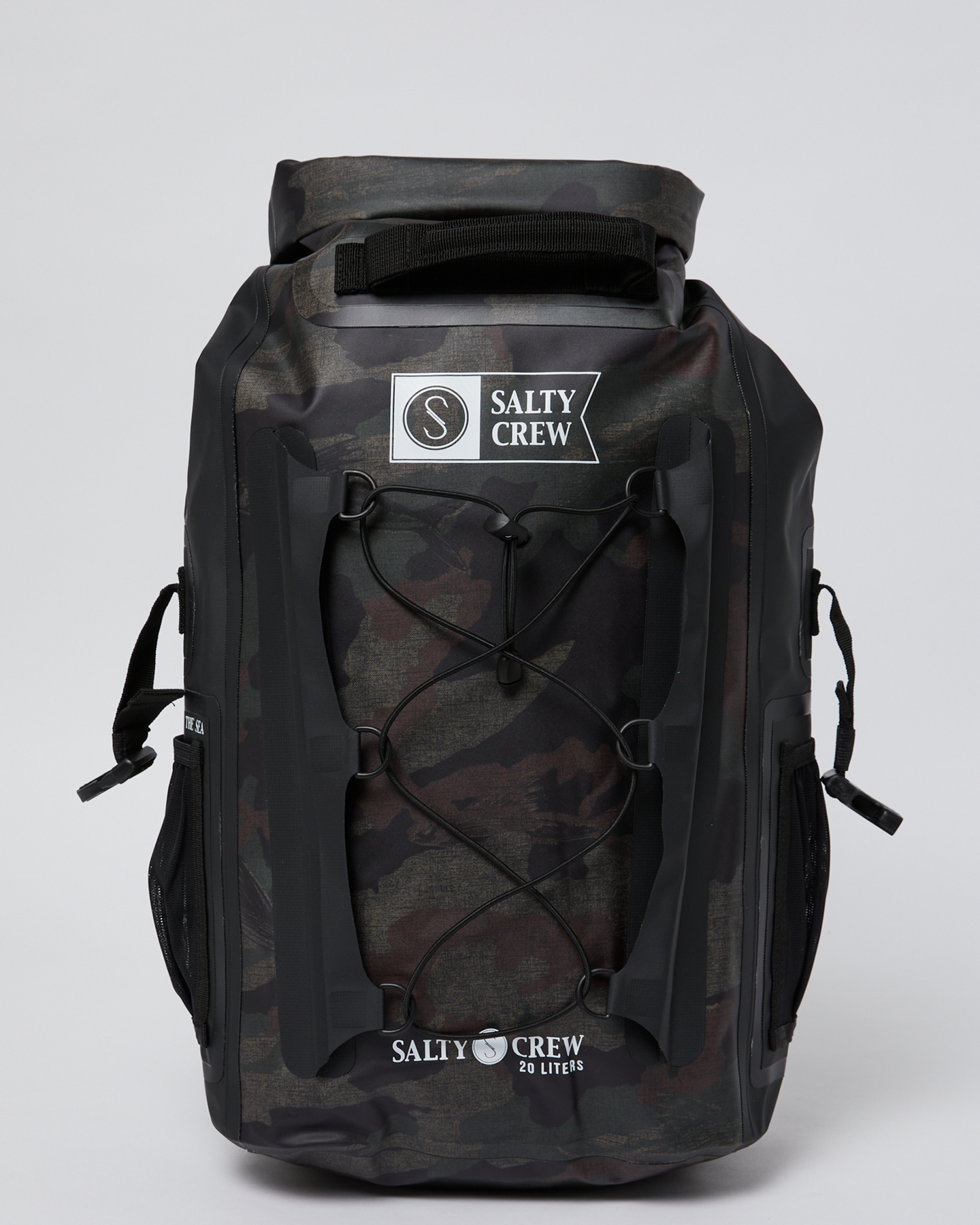 Salty Crew Voyager Roll Top Backpack - Camo