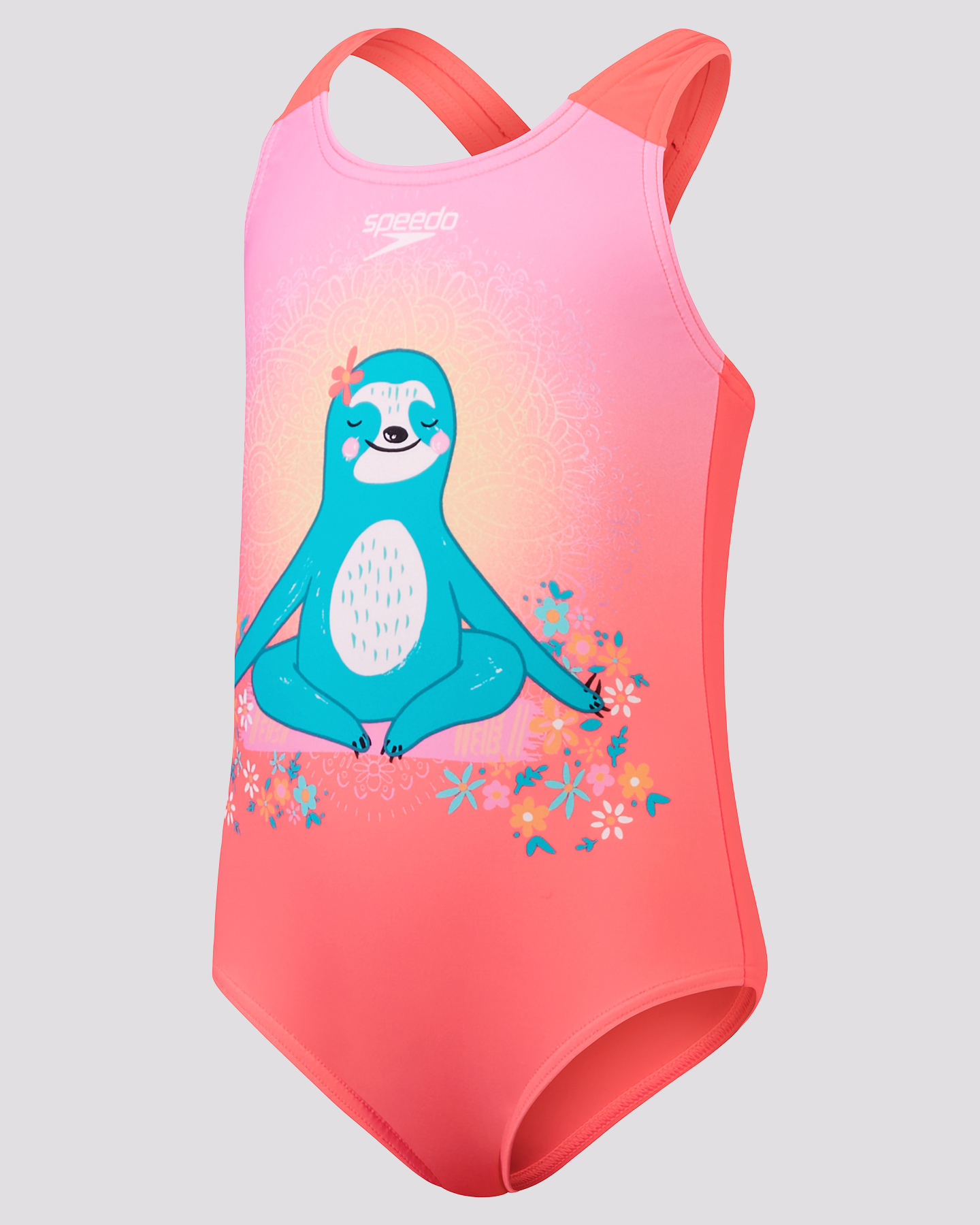 Speedo Women’s Coral Design One Piece Bathing Suit / Size 6