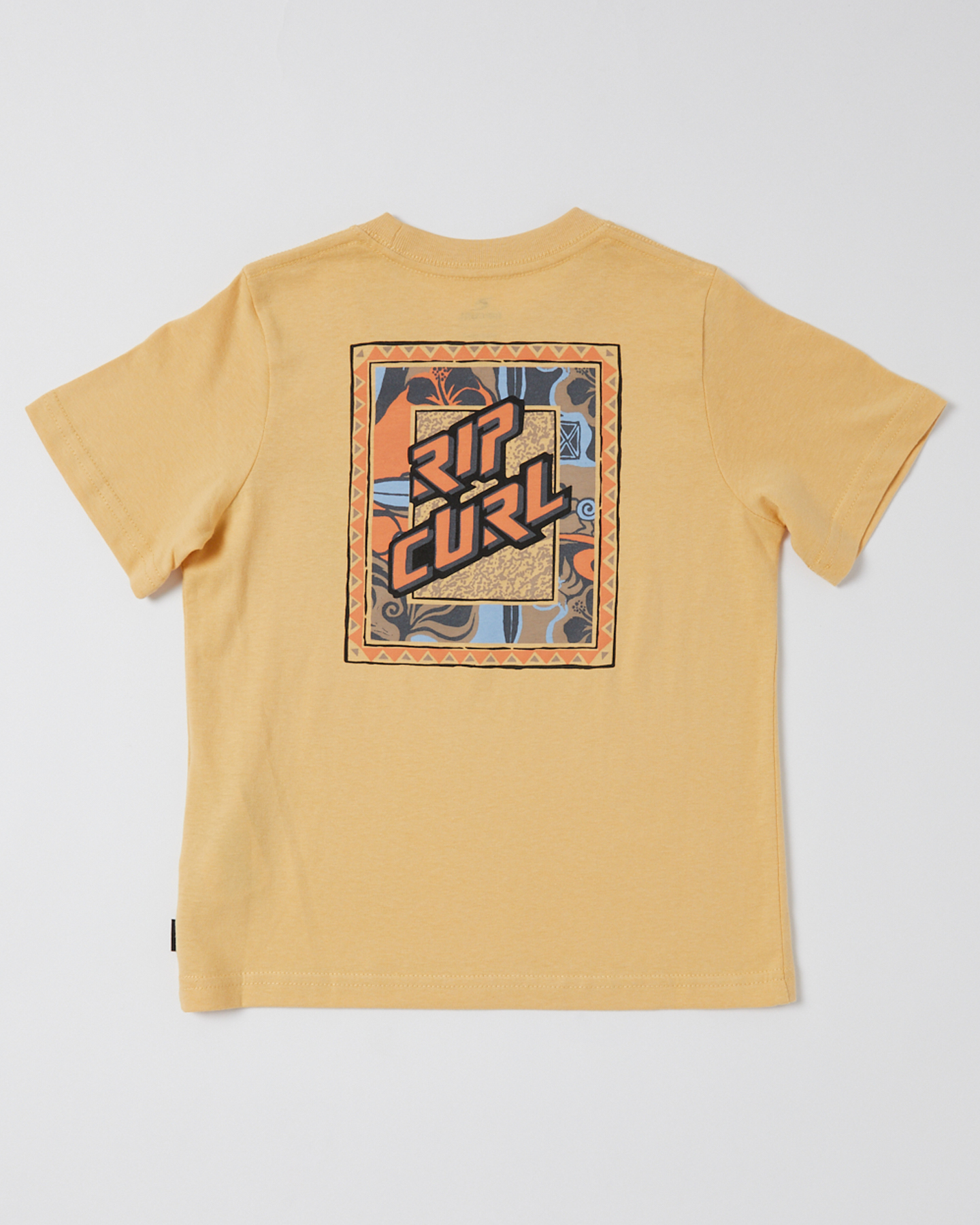 Rip Curl Static Youth Logo Tee Boy Washed Yellow SurfStitch