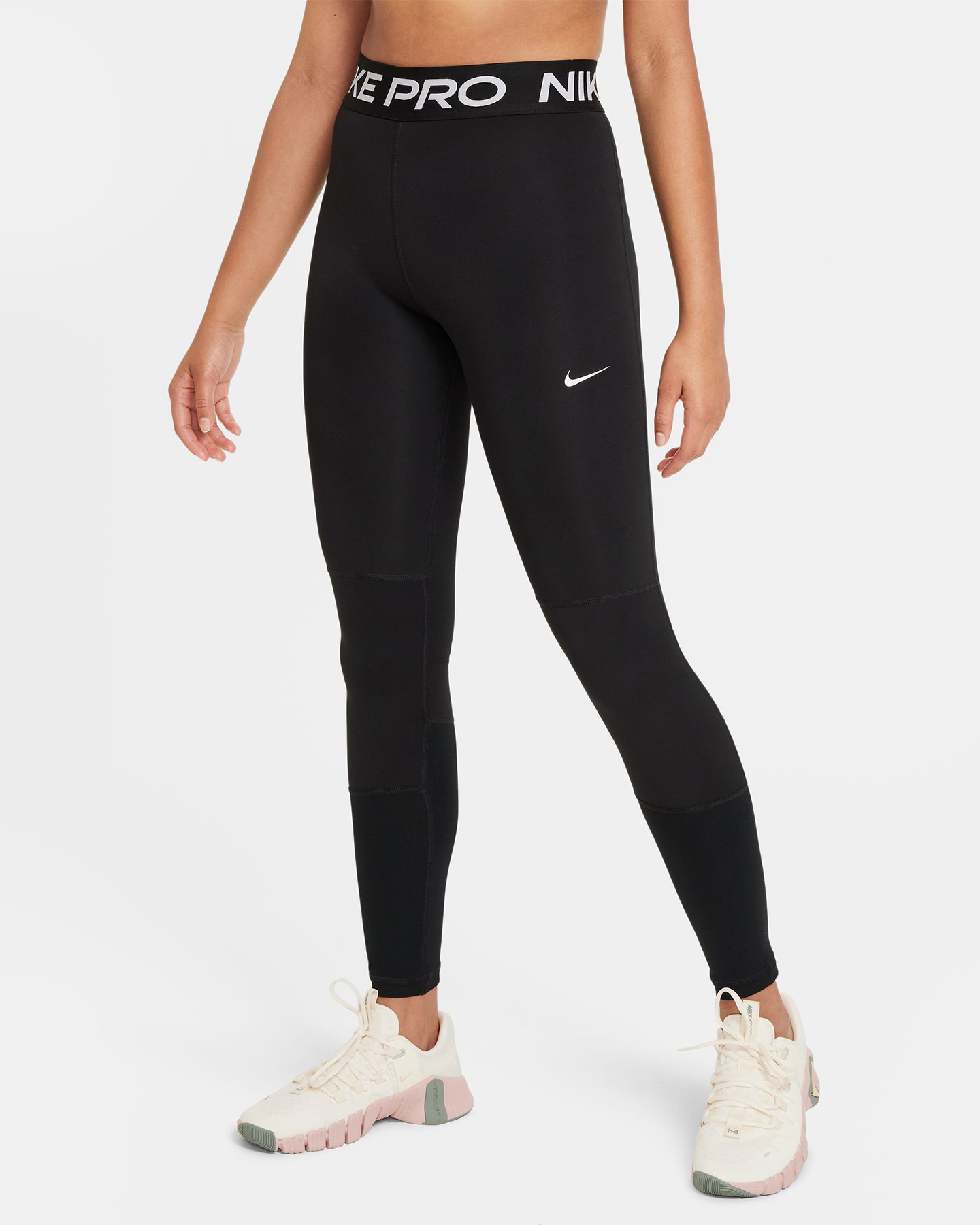 Nike Girls Pro Dri-Fit Leggings - black/volt/white