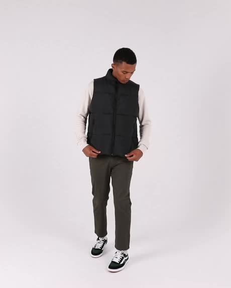 Silent Theory Fade Puffer Vest - Black | SurfStitch