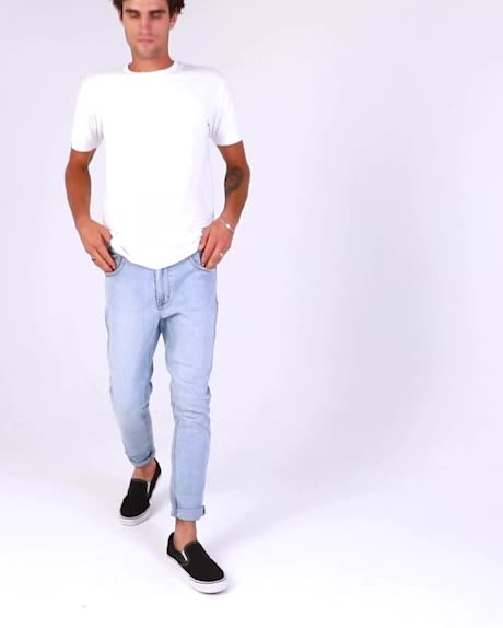 Abrand A Dropped Mens Skinny Turn Up Jean - Vent | SurfStitch